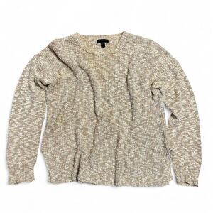 J.Crew Oversized Marled Cotton Linen Sweater Medium